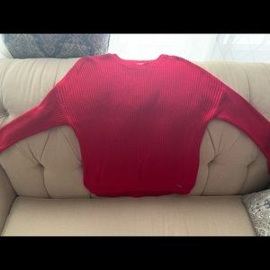 Red hollister sweater
